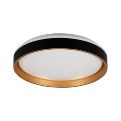   Kanlux 17,5W, 945 lm, 4000K, Ø380 mm, fekete/arany színű, fém házas, természetes fehér mennyezeti spot LED lámpa, SOLN LED
