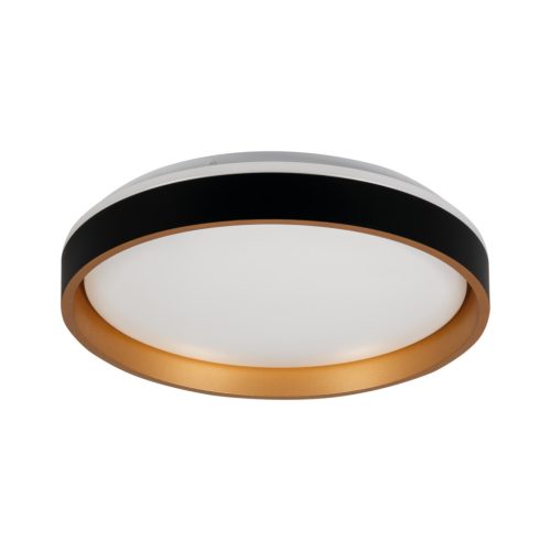 Kanlux 17,5W, 945 lm, 4000K, Ø380 mm, fekete/arany színű, fém házas, természetes fehér mennyezeti spot LED lámpa, SOLN LED