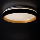 Kanlux 17,5W, 945 lm, 4000K, Ø380 mm, fekete/arany színű, fém házas, természetes fehér mennyezeti spot LED lámpa, SOLN LED