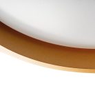 Kanlux 17,5W, 945 lm, 4000K, Ø380 mm, fekete/arany színű, fém házas, természetes fehér mennyezeti spot LED lámpa, SOLN LED