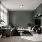 Kanlux 37W, 2680 lm, 4000K, CCT, Ø380 mm, fekete színű, fém házas, természetes fehér mennyezeti spot LED lámpa, ARVOS - dimmelhető