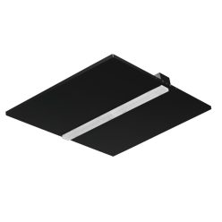   Kanlux 38W, 4750 lm, 4000K, fekete, fém házas, 595x595 mm, természetes fehér lineáris LED lámpatest, KIENO DALI LED P1 - 60°-os sugárzási szöggel