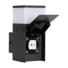 Kanlux G9, fekete, alumínium házas, 160 mm, IP44 kerti lámpatest, DASTEN