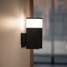 Kanlux G9, fekete, alumínium házas, 160 mm, IP44 kerti lámpatest, DASTEN