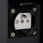 Kanlux G9, fekete, alumínium házas, 160 mm, IP44 kerti lámpatest, DASTEN