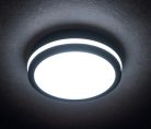 Kanlux 12/18W, 1610-1740 lm, 3000-4000K, IP65, CCT, állítható fényáramú, színhőmérsékletű, Ø220 mm mennyezeti LED lámpa, BENO - mozgásérzékelővel