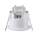 Kanlux PRESENSOR-O-WR-W PT, 220-240V, mikrohullámú mozgásérzékelő, fehér, műanyag, 66 mm magasság, Ø76 mm, H360, IP54/20, mennyezeti süllyeszett