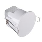 Kanlux PRESENSOR-O-WR-W PT, 220-240V, mikrohullámú mozgásérzékelő, fehér, műanyag, 66 mm magasság, Ø76 mm, H360, IP54/20, mennyezeti süllyeszett