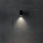 Kanlux GU10, 100x140 mm, IP54, fekete, alumínium házas homlokzati lámpatest, ZEVI