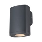Kanlux GU10, 100x140 mm, IP54, szürke, alumínium házas homlokzati lámpatest, ZEVI