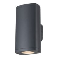   Kanlux 2xGU10, 100x190 mm, IP54, alumínium házas homlokzati lámpatest, ZEVI