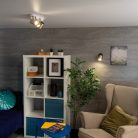 Fali-mennyezeti lámpatest LAURIN | LAURIN EL-3I W-G