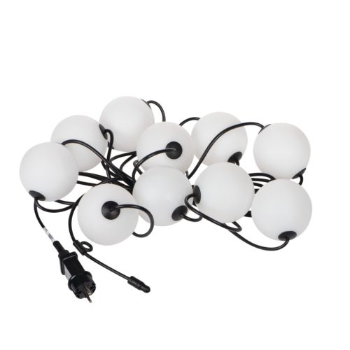 Kanlux 220-240 AC, 10W, 10×35 lm, 2500K, 6000 mm, fehér, műanyag LED girlanda STONO MILK GRL 6M LED 10DB