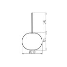 Kanlux 1W, 30lm, 2500K, 735x230mm, meleg fehér, műanyag kerti LED lámpatest STONO MILK USB 23 LED - USB csatlakozó, kültéri energiatakarékos világítás