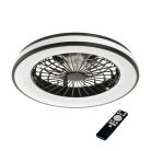 Kanlux 48W, 1032-2110 lm, 3000-6500K/RGB, CCT, színes, fekete/fehér, műanyag házas mennyezeti ventilátoros LED lámpatest, PLAVE LED