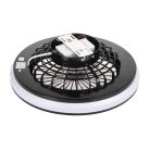 Kanlux 48W, 1032-2110 lm, 3000-6500K/RGB, CCT, színes, fekete/fehér, műanyag házas mennyezeti ventilátoros LED lámpatest, PLAVE LED