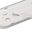 Kanlux 38W, 6100 lm, 4000K, IP65, szürke, 75x1200 mm, por-és páramentes lámpatest, MAH LED PRO Y - állítható fényáramú, 7 év garancia, 100 000 h élettartam