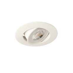   Kanlux 4,8W, 450 lm, 6500K, Ø80 mm, fehér, műanyag házas, hideg fehér LED spot lámpatest, FIZU LED - 30°-ban állítható