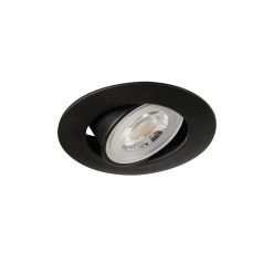   Kanlux 4,8W, 450 lm, 6500K, fekete, műanyag házas, hideg fehér LED spot lámpatest, FIZU LED - 30°-ban állítható