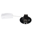 Kanlux 4,8W, 450 lm, 6500K, fekete, műanyag házas, hideg fehér LED spot lámpatest, FIZU LED - 30°-ban állítható