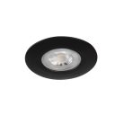 Kanlux 4,8W, 420 lm, 4000K, IP44/20, Ø80 mm, fekete, műanyag házas, természetes fehér süllyesztett spot LED lámpatest, FIZU LED