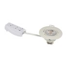 Kanlux 4,8W, 420 lm, 4000K, 30°-ban állítható, Ø80 mm, fehér, műanyag házas, természetes fehér süllyesztett spot LED lámpatest, FIZU LED