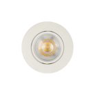 Kanlux 4,8W, 420 lm, 4000K, 30°-ban állítható, Ø80 mm, fehér, műanyag házas, természetes fehér süllyesztett spot LED lámpatest, FIZU LED