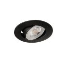Kanlux 4,8W, 420 lm, 4000K, 30°-ban állítható, Ø80 mm, fekete, műanyag házas, természetes fehér süllyesztett spot LED lámpatest, FIZU LED