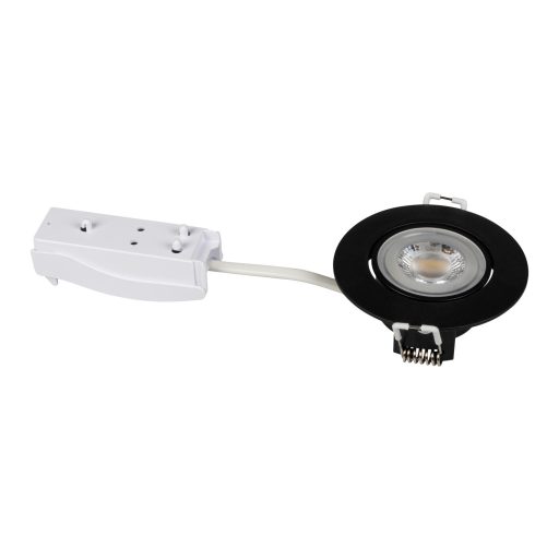 Kanlux 4,8W, 420 lm, 30°-ban állítható, Ø80 mm, műanyag házas, süllyesztett spot LED lámpatest, FIZU LED