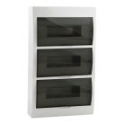 IDEAL TS DB 230/400V, 63A, 3x12P, 470x100x307 mm, IP44, falon kívüli fehér-szürke lakáselosztó - beltéri biztosítékdoboz