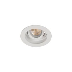  Kanlux 20°-os szögben állítható, Ø100 mm, GU10, IP20, fehér, alumínium házas, kerek spot lámpa keret, ARET