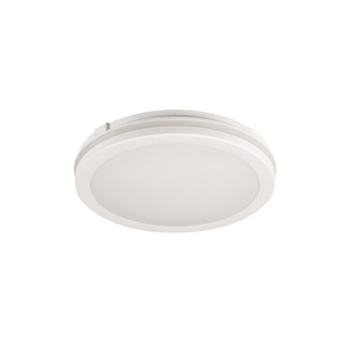 Kanlux 12W, 1200-1250-1300 lm, CCT, IP65, Ø200 mm, kerek, fehér, polipropilén házas állítható színhőmérsékletű LED mennyezeti lámpatest, BENO ECO