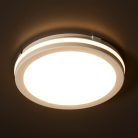 Kanlux 12W, 1200-1250-1300 lm, CCT, IP65, Ø200 mm, kerek, fehér, polipropilén házas állítható színhőmérsékletű LED mennyezeti lámpatest, BENO ECO