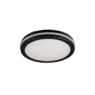 Kanlux 20W, 1450-1500-1600 lm, CCT, IP65, Ø200 mm, kerek, fekete, polipropilén házas állítható színhőmérsékletű LED mennyezeti lámpatest, BENO ECO