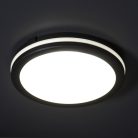 Kanlux 20W, 1450-1500-1600 lm, CCT, IP65, Ø200 mm, kerek, fekete, polipropilén házas állítható színhőmérsékletű LED mennyezeti lámpatest, BENO ECO
