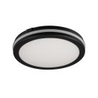Kanlux 30W, 2150-2300-2400 lm, CCT, IP65, Ø300 mm, kerek, fekete, polipropilén házas állítható színhőmérsékletű LED mennyezeti lámpatest, BENO ECO