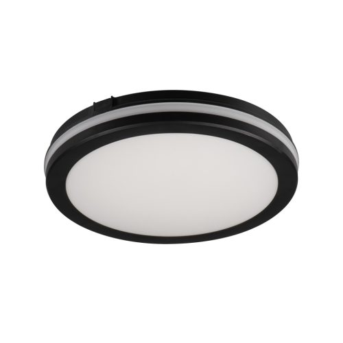 Kanlux 30W, 2150-2300-2400 lm, CCT, IP65, Ø300 mm, kerek, fekete, polipropilén házas állítható színhőmérsékletű LED mennyezeti lámpatest, BENO ECO