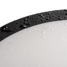 Kanlux 30W, 2150-2300-2400 lm, CCT, IP65, Ø300 mm, kerek, fekete, polipropilén házas állítható színhőmérsékletű LED mennyezeti lámpatest, BENO ECO
