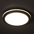 Kanlux 30W, 2150-2300-2400 lm, CCT, IP65, Ø300 mm, kerek, fekete, polipropilén házas állítható színhőmérsékletű LED mennyezeti lámpatest, BENO ECO
