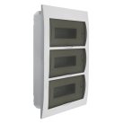 IDEAL TS DB 230/400V, 63A, 3x12P, 455x65x293 mm, IP44, falon kívüli fehér-szürke lakáselosztó - beltéri biztosítékdoboz