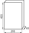IDEAL TS DB 230/400V, 63A, 3x12P, 455x65x293 mm, IP44, falon kívüli fehér-szürke lakáselosztó - beltéri biztosítékdoboz
