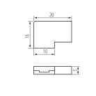 Kanlux 5x20x16mm, Összekötő LED szalagokhoz CON P 8 L - CON P