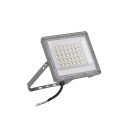 Kanlux 30W, 2400-3240 lm, 3000-6500K, IP65, CCT, szürke, 176x171 mm, állítható színhőmérsékletű, fényáramú LED reflektor, ACETE - mozgásérzékelővel