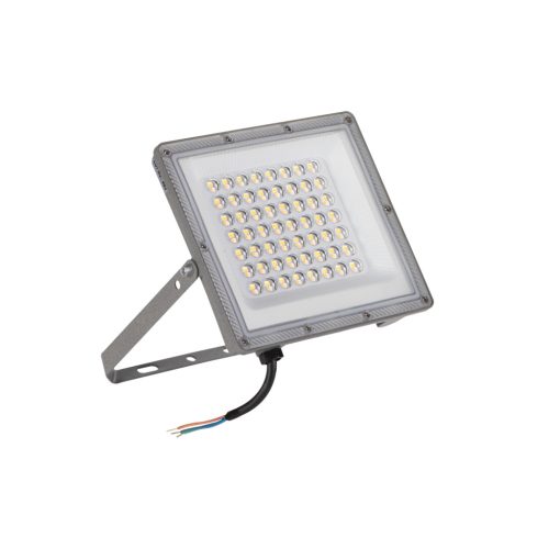 Kanlux 50W, 4300-5400 lm, 3000-6500K, IP65, CCT, szürke, 209x194 mm, állítható színhőmérsékletű, fényáramú LED reflektor, ACETE - mozgásérzékelővel