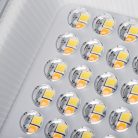 Kanlux 50W, 4300-5400 lm, 3000-6500K, IP65, CCT, szürke, 209x194 mm, állítható színhőmérsékletű, fényáramú LED reflektor, ACETE - mozgásérzékelővel