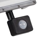 Kanlux 10W, 860-1080 lm, 3000-6500K, IP44, CCT, szürke, 191x120 mm, állítható színhőmérsékletű, fényáramú LED reflektor, ACETE - mozgásérzékelővel