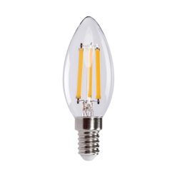   Kanlux XLED 7W, 1055 lm, 4000K, C35, E14, 320°, természetes fehér LED fényforrás - hagyományos izzó, széles fényelosztás