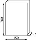 IDEAL TS DB 230/400V, 63A, 6P, 200x57x150 mm, IP44, falon kívüli fehér-szürke lakáselosztó - beltéri biztosítékdoboz