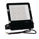 Kanlux 150W, 20250 lm, 4000K, IP65, fekete, fém házas, 332x291 mm, természetes fehér kültéri LED reflektor, FL AGOR PRO - edzett opál búrával