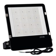   Kanlux 200W, 27000 lm, 4000K, IP65, fekete, fém házas, 387x346 mm, természetes fehér kültéri LED reflektor, AGOR PRO - opál edzett üveg búrával